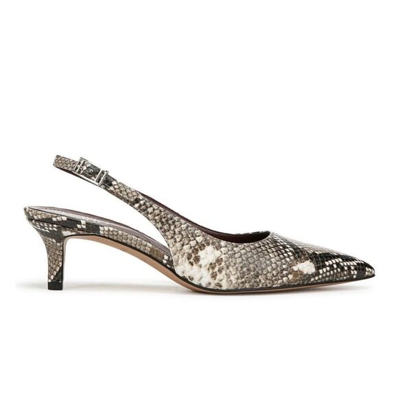 Franco Sarto Kate Slingback Pump 8 Snakeskin - Picture 2 of 11